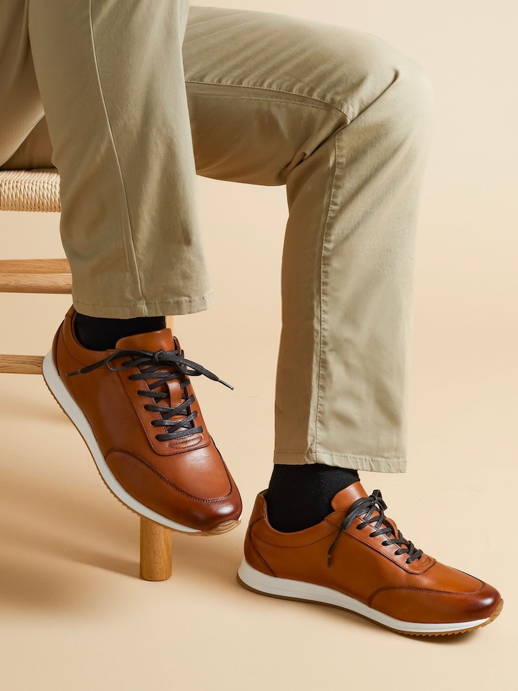 Светло-коричневый - кожаные кроссовки Jones Bootmaker Southend2 - Image 1 of 6