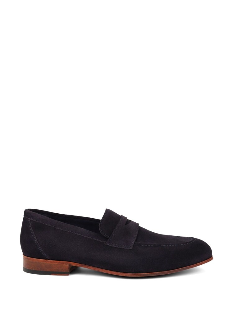 Jones Bootmaker Blue Rake Leather Loafers - Image 1 of 5