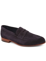 Jones Bootmaker Blue Rake Leather Loafers - Image 2 of 5