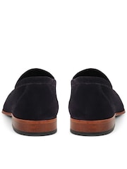Jones Bootmaker Blue Rake Leather Loafers - Image 3 of 5