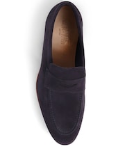 Jones Bootmaker Blue Rake Leather Loafers - Image 4 of 5