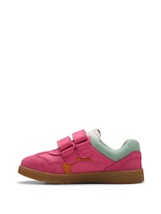 Clarks Pink Standard Fit (F) Disco Vibe Trainers - Image 2 of 7