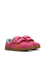 Clarks Pink Standard Fit (F) Disco Vibe Trainers - Image 4 of 7