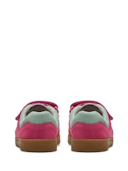 Clarks Pink Standard Fit (F) Disco Vibe Trainers - Image 5 of 7