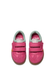 Clarks Pink Standard Fit (F) Disco Vibe Trainers - Image 6 of 7