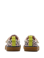Clarks Cream Standard Fit (F) Foxing Vibe Toddler Canvas Shoes - Image 6 of 7