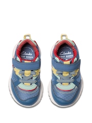 Clarks Blue Feather Pace Toddler Trainers - Image 6 of 7