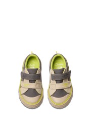 Clarks Grey Foxing Stomp Toddler Canvas Shoes - Image 5 of 7