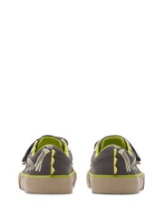 Clarks Grey Foxing Stomp Toddler Canvas Shoes - Image 6 of 7