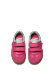 Clarks Pink Wide Fit (G) Disco Vibe Trainers - Image 5 of 7