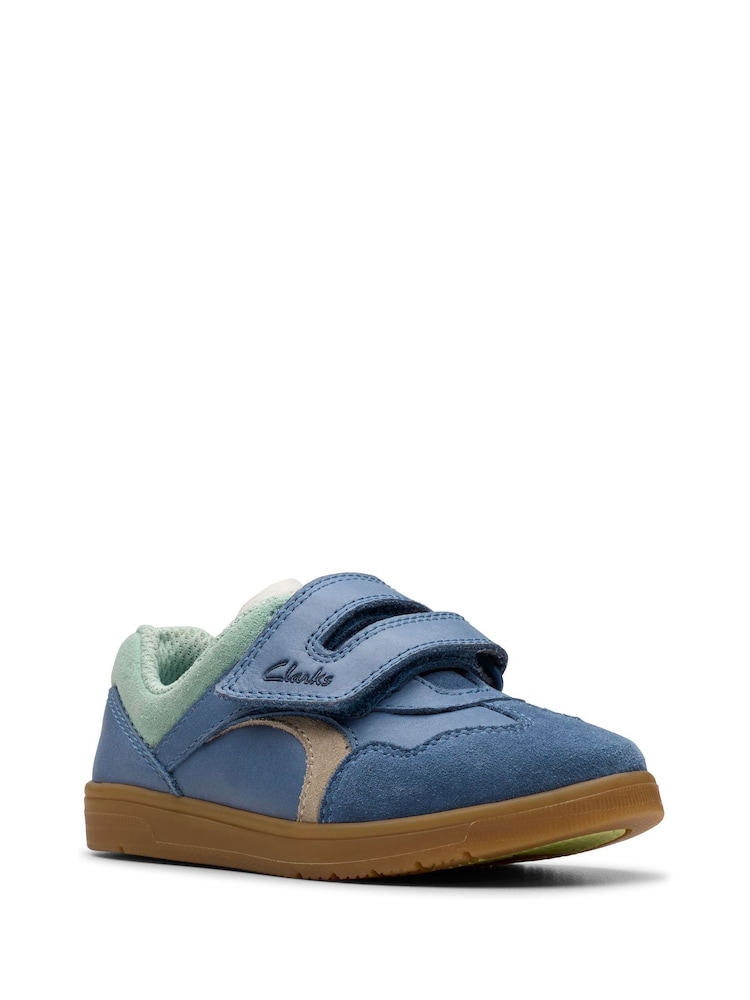 Clarks Blue Disco Vibe Toddler Shoes - Image 7 of 7
