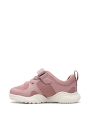 Clarks Pink Standard Fit (F) Toddler Wide Fit Feather Ath Trainers - Image 2 of 7