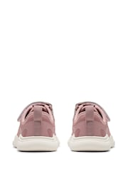 Clarks Pink Standard Fit (F) Toddler Wide Fit Feather Ath Trainers - Image 5 of 7