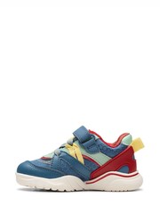 Clarks Blue Toddler Feather Pace Trainers - Image 2 of 7