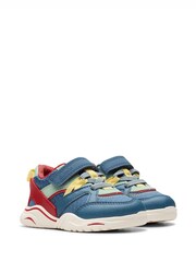 Clarks Blue Toddler Feather Pace Trainers - Image 4 of 7