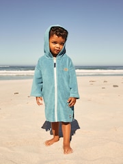 Blue Zip Through Towel (3mths-7yrs) - Image 1 of 3