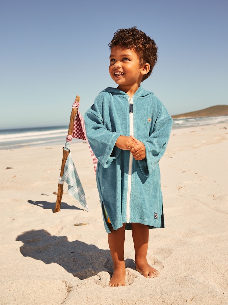 Blue Zip Through Towel (3mths-7yrs) - Image 2 of 3
