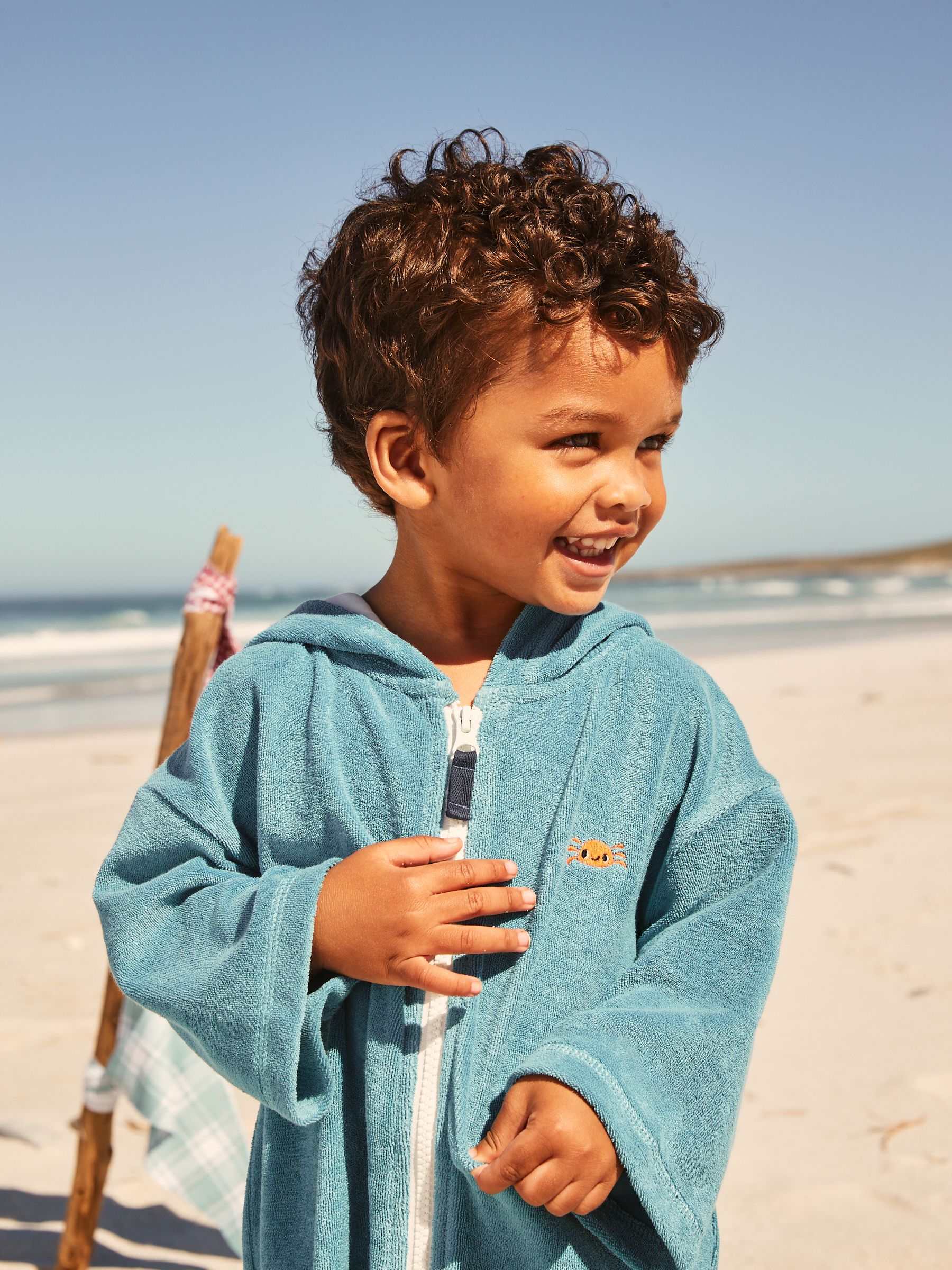 Buy Blue Zip Through Towel (3mths-7yrs) from Next USA