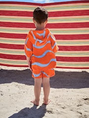 Orange/Blue 100% Cotton Toweling Set (3mths-7yrs) - Image 3 of 3
