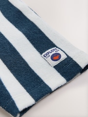 Navy Towelling Zip Through 100% Cotton All-In-One (3mths-7yrs) - Image 6 of 7