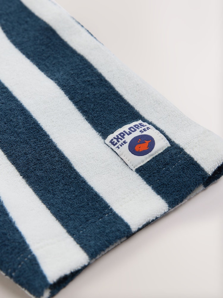 Bleumarin - Towelling Zip Through 100% Cotton All-In-One (3mths-7yrs) - Image 6 of 7