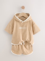 Taupe 100% Cotton Toweling Set (3mths-7yrs) - Image 7 of 10