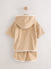 Taupe 100% Cotton Toweling Set (3mths-7yrs) - Image 8 of 10