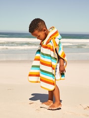 Multi 100% Cotton Towelling Poncho (9mths-6yrs) - Image 2 of 5