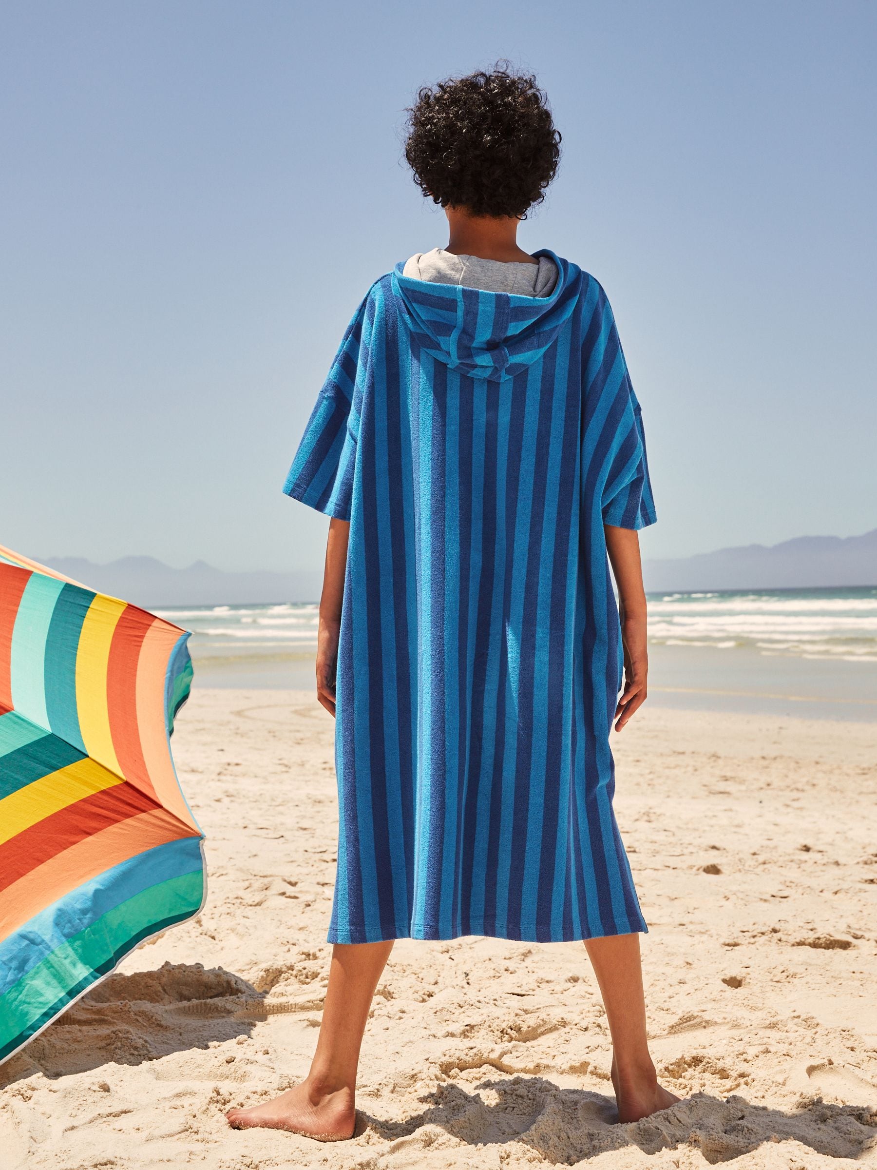 Buy Blue Poncho Towel (3-16yrs) from Next USA