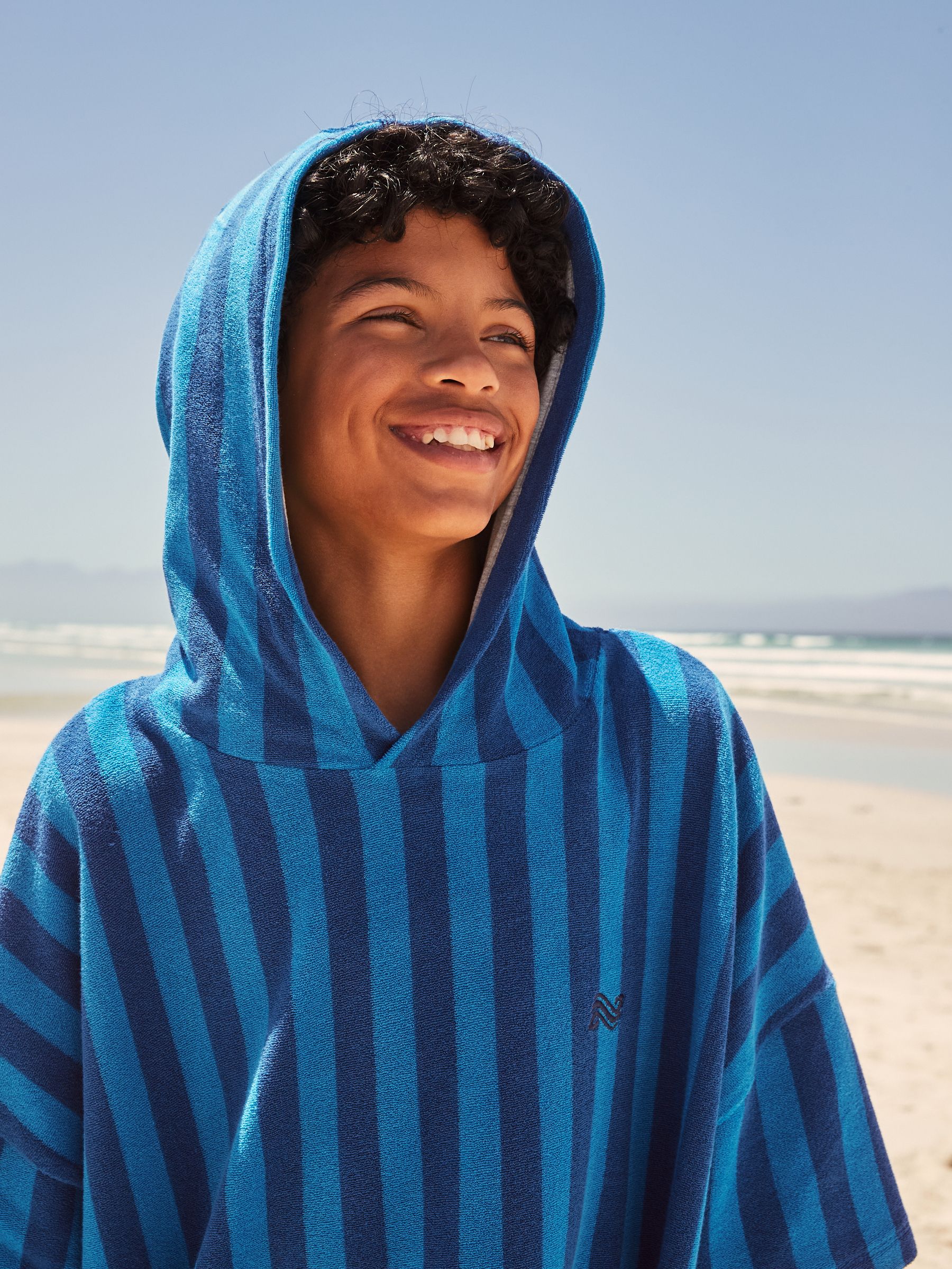 Buy Blue Poncho Towel (3-16yrs) from Next USA