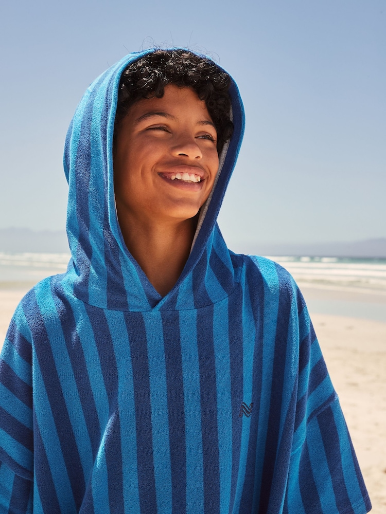 Blue Poncho Towel (3-16yrs) - Image 4 of 9