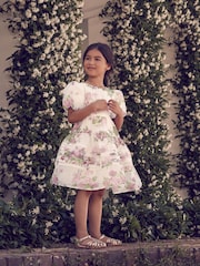 Laura Ashley Blush Pink Rosemore Organza Pintuck Prom Dress - Image 1 of 16