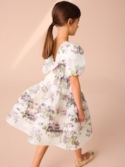 Laura Ashley Blush Pink Rosemore Organza Pintuck Prom Dress - Image 10 of 16