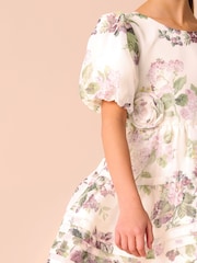 Laura Ashley Blush Pink Rosemore Organza Pintuck Prom Dress - Image 12 of 16