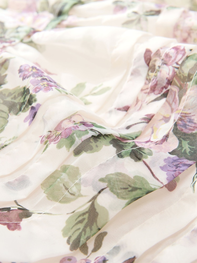 Laura Ashley Blush Pink Rosemore Organza Pintuck Prom Dress - Image 16 of 16