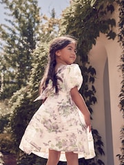 Laura Ashley Blush Pink Rosemore Organza Pintuck Prom Dress - Image 2 of 16
