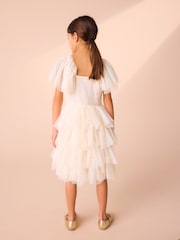 Marfil - Laura Ashley Vintage Tiered Mesh Dress - Imagen 2 de 5