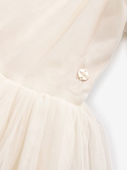 Laura Ashley Ivory Vintage Tiered Mesh Dress - Image 9 of 9