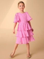 Laura Ashley Pink Embroidered Flower Dress - Image 5 of 13
