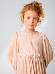 Laura Ashley Pink Arlo Pleated Floral Corsage Prom Dress - Image 3 of 8