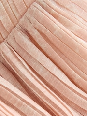 Laura Ashley Pink Arlo Pleated Floral Corsage Prom Dress - Image 7 of 8