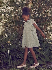 Laura Ashley Sage Green Arlo Ruffle A Line Dress - Image 8 of 12
