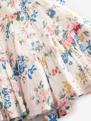Laura Ashley Cream Vintage Foscot Damask Floral Cotton Prom Dress - Image 18 of 18