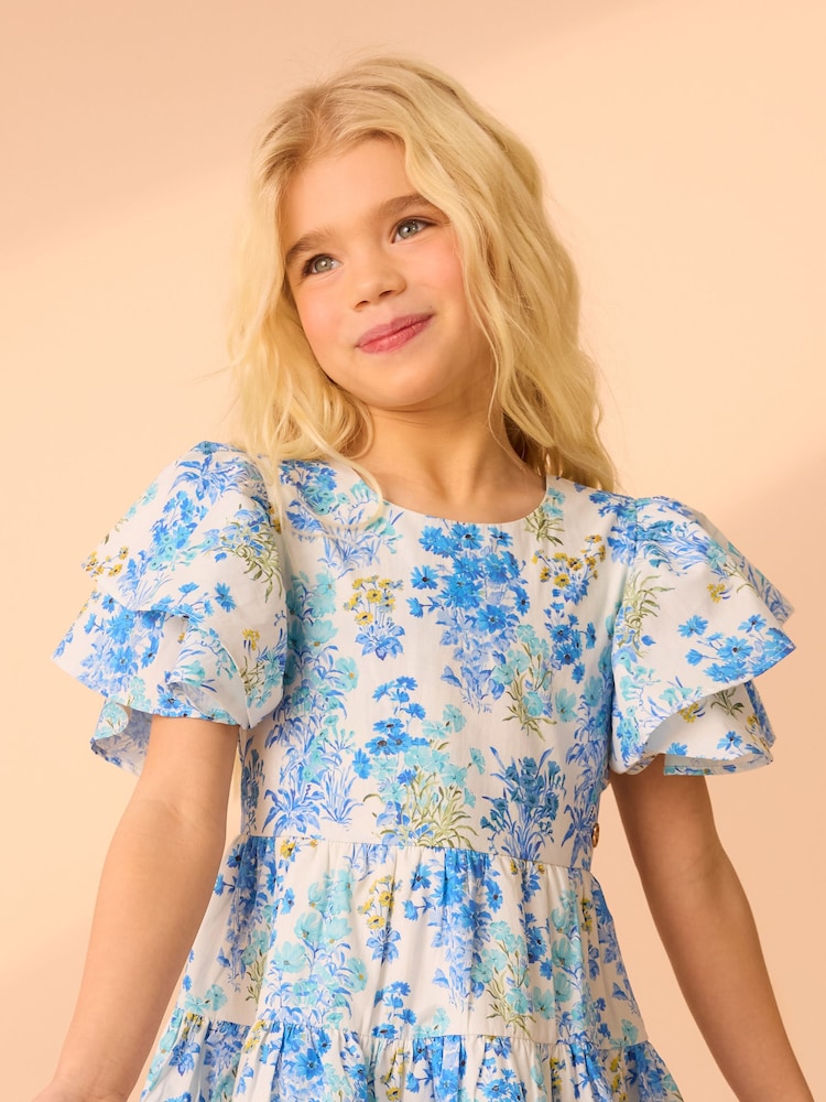 Blue/Yellow Megan - Vestido de graduación con estampado floral de Laura Ashley - Imagen 6 de 6 Blue/Yellow Megan - Vestido de graduación con estampado floral de Laura Ashley - Imagen 6 de 6
