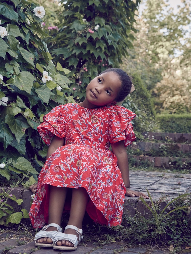 Rouge Derwent - Laura Ashley Robe de bal de promo Floral Imprimé - Image 11 of 13