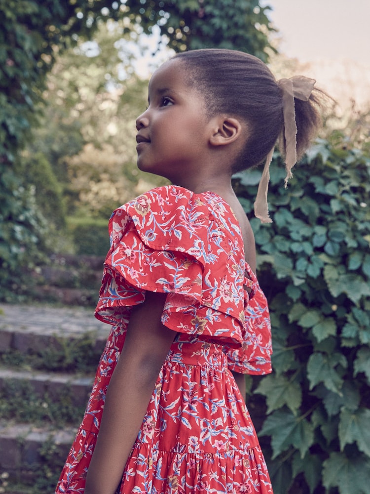 Rouge Derwent - Laura Ashley Robe de bal de promo Floral Imprimé - Image 12 of 13