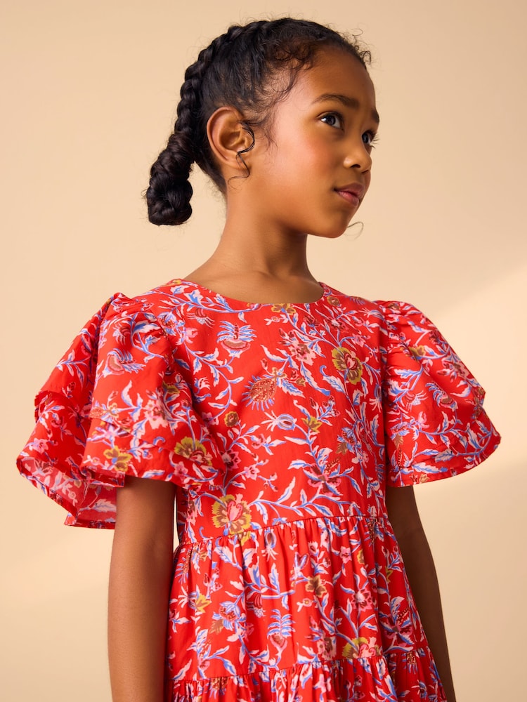 Rouge Derwent - Laura Ashley Robe de bal de promo Floral Imprimé - Image 3 of 13