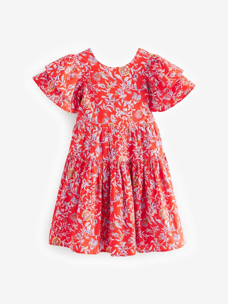 Rouge Derwent - Laura Ashley Robe de bal de promo Floral Imprimé - Image 5 of 13