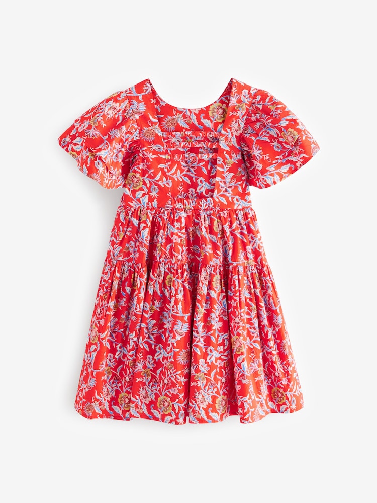 Rouge Derwent - Laura Ashley Robe de bal de promo Floral Imprimé - Image 6 of 13