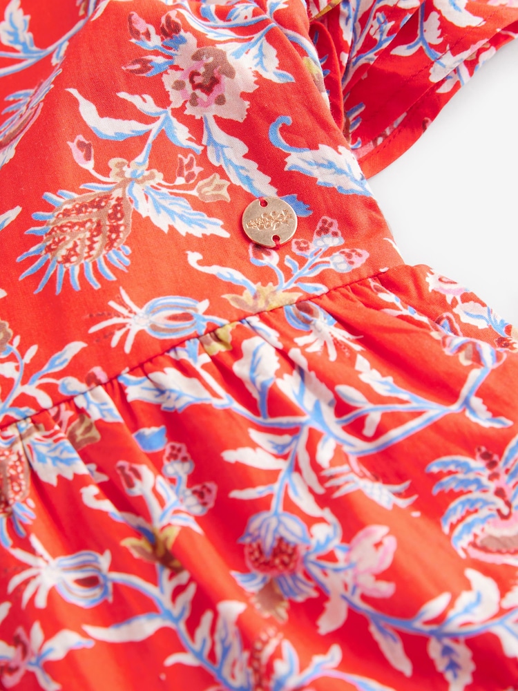 Rouge Derwent - Laura Ashley Robe de bal de promo Floral Imprimé - Image 7 of 13
